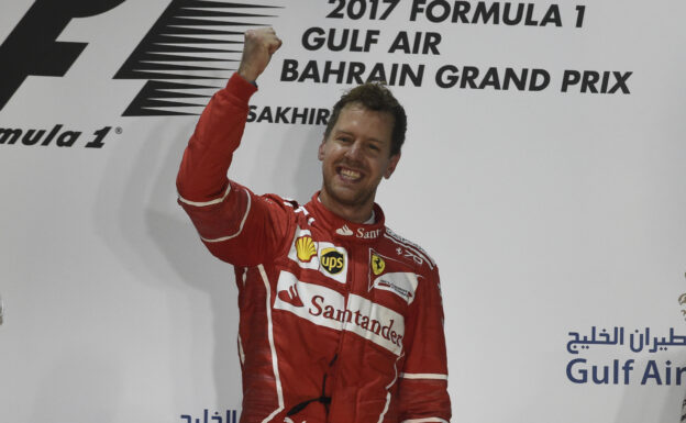 Sebastian Vettel Ferrari winner of BAHRAIN F1/GP/2017