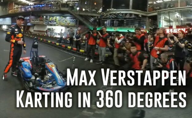 Max Verstappen karting in Shanghai with 360 degrees!