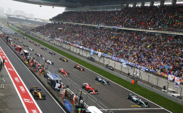 Start grid Chinese GP 2017