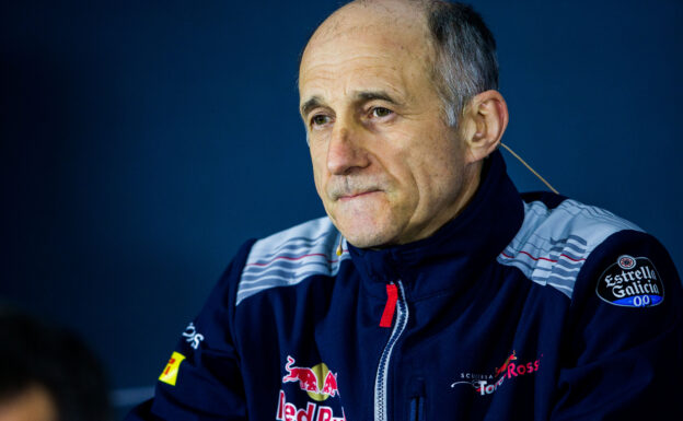 Franz Tost of Scuderia Toro Rosso and Austria during practice for the Formula One Grand Prix of China at Shanghai International Circuit on April 7, 2017 in Shanghai, China.