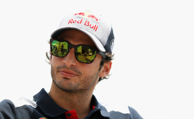 Carlos Sainz of Spain and Scuderia Toro Rosso during previews to the Bahrain Formula One Grand Prix at Bahrain International Circuit on April 13, 2017 in Bahrain, Bahrain.