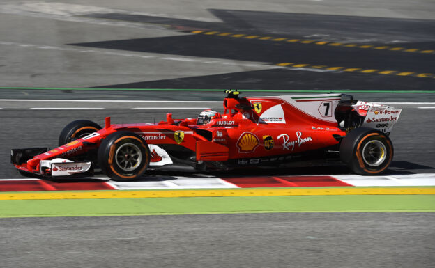 Kimi Raikkonen, Ferrari SF70H at Catalunya circuit