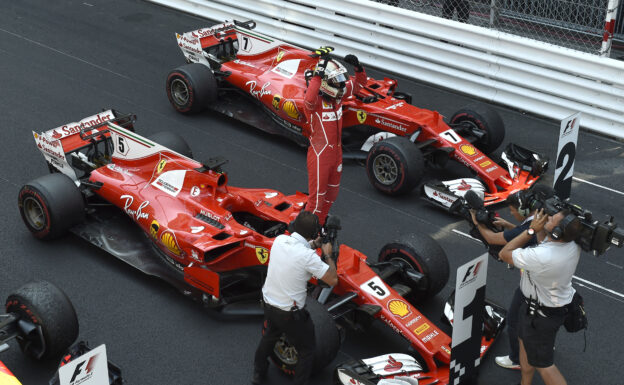 Sebastian Vettel & Kimi Raikkonen winners at GP MONACO F1/2017