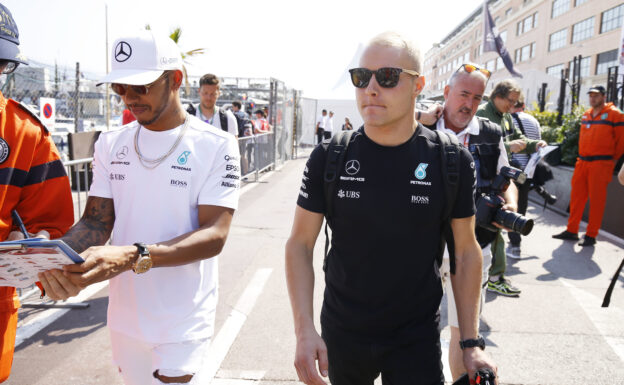 Formula One - Mercedes-AMG Petronas Motorsport, Monaco GP 2017. Lewis Hamilton & Valtteri Bottas