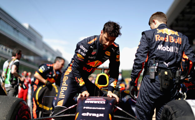 Daniel Ricciardo of Australia and Red Bull Racing on the grid during the Formula One Grand Prix of Russia on April 30, 2017 in Sochi, Russia.