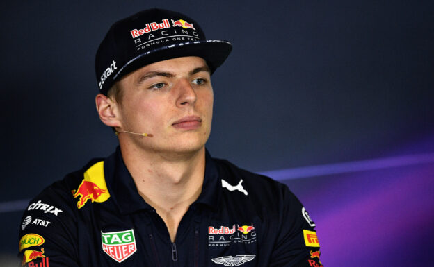 Max Verstappen of Red Bull Racing in the Drivers Press Conference during previews for the Spanish Formula One Grand Prix at Circuit de Catalunya on May 11, 2017 in Montmelo, Spain.