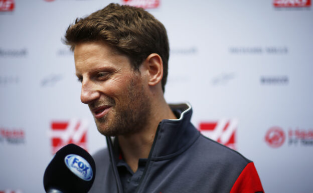 Romain Grosjean at Circuit de Catalunya, Barcelona, Spain. Thursday 11 May 2017.