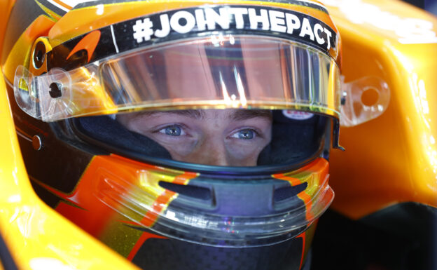 Sochi Autodrom, Sochi, Russia. Saturday 29 April 2017. Stoffel Vandoorne, McLaren.