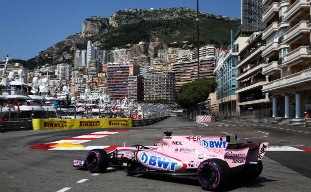 Sergio Perez (MEX) Sahara Force India F1 VJM10. Monaco Grand Prix, Saturday 27th May 2017. Monte Carlo, Monaco.