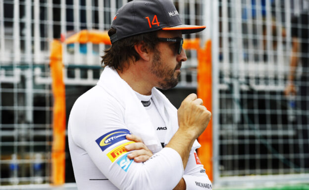 Circuit Gilles Villeneuve, Montreal, Canada. Sunday 11 June 2017. Fernando Alonso, McLaren.