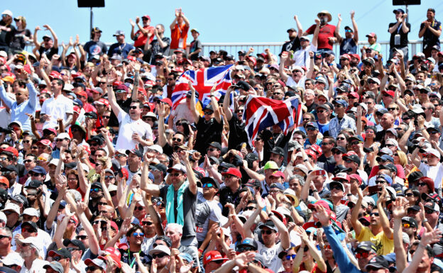 Fans watch the action in the grand stand during qualifying for the Canadian Formula One Grand Prix at Circuit Gilles Villeneuve on June 10, 2017 in Montreal, Canada. (Photo by Mark Thompson/Getty Images) Red Bull Racing Scuderia Toro Rosso