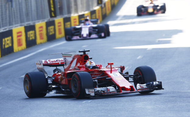 Sebastian Vettel Ferrari Azerbaijan GP F1 2017 Baku City Circuit, Baku, Azerbaijan. Sunday 25 June 2017.