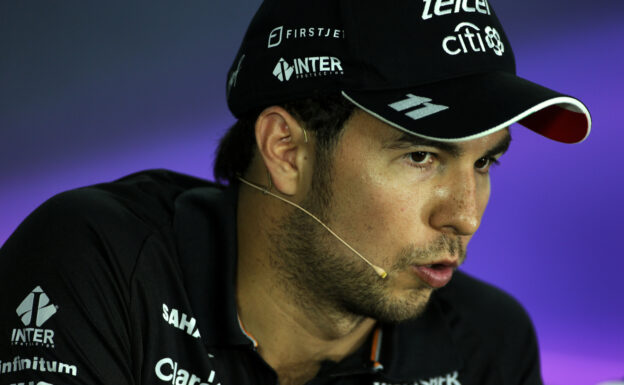 Sergio Perez (MEX) Sahara Force India F1 in the FIA Press Conference. Canadian Grand Prix, Thursday 8th June 2017. Montreal, Canada.