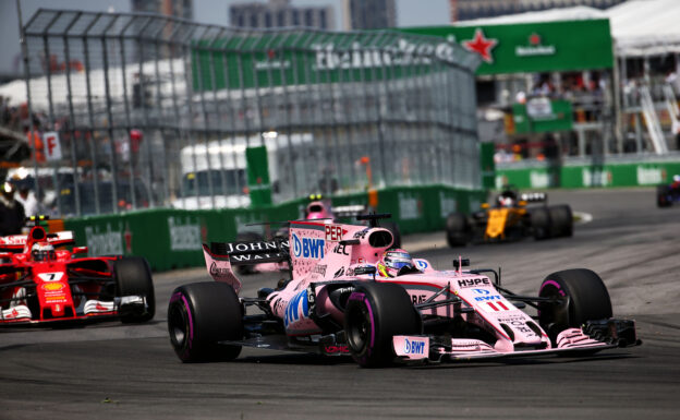 Sergio Perez (MEX) Sahara Force India F1 VJM10. Canadian Grand Prix, Sunday 11th June 2017. Montreal, Canada.