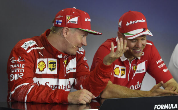 Ferrari Sebastian Vettel & Kimi Raikkonen Hungarian GP F1/2017