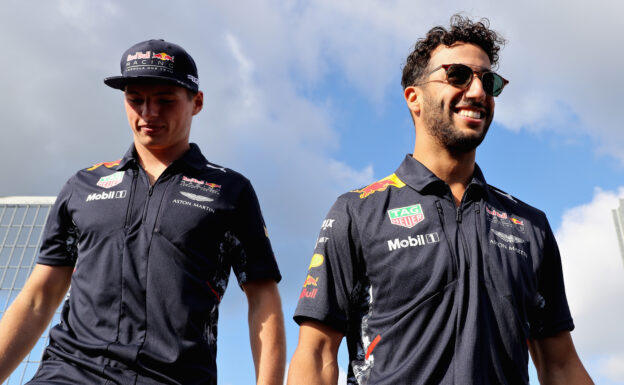 Ricciardo & Verstappen have Austin Martin fun on COTA