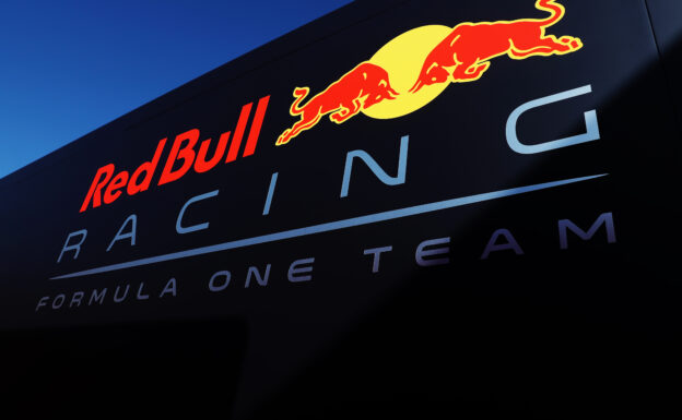 Red Bull Racing branding in the Paddock after qualifying for the Formula One Grand Prix of Hungary at Hungaroring on July 29, 2017 in Budapest, Hungary.