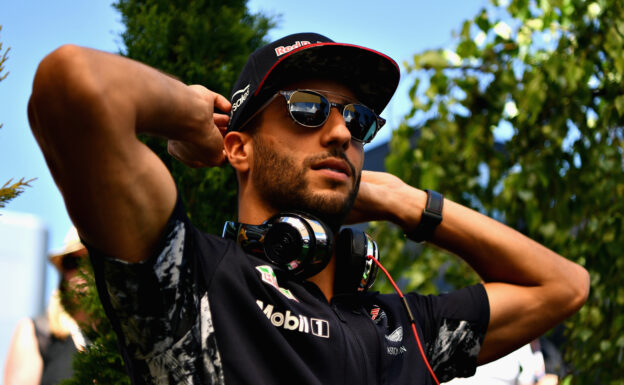 Daniel Ricciardo of Red Bull Racing in the Paddock before the Formula One Grand Prix of Hungary at Hungaroring on July 30, 2017 in Budapest, Hungary.