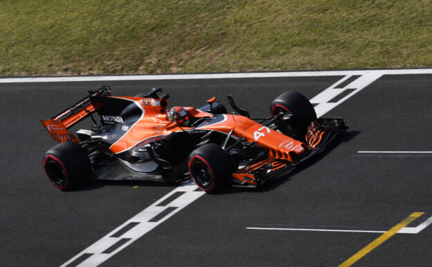 Hungaroring, Budapest, Hungary. Wednesday 2 August 2017. Lando Norris, McLaren MCL32 Honda. World Copyright: Mark Sutton/LAT Images ref: Digital Image SUT_Hungarian_F1_T_1516275