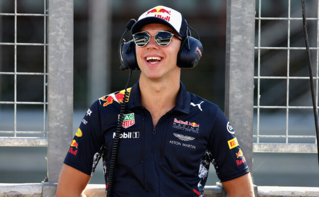 Pierre Gasly of France and Red Bull Racing looks on from the pit wall during day one of F1 in-season testing at Hungaroring on August 1, 2017 in Budapest, Hungary. (