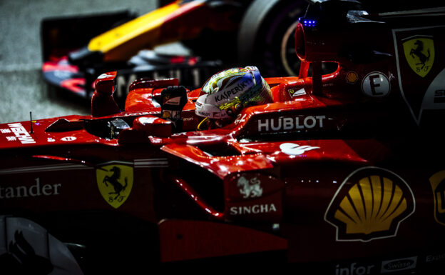 Sebastian Vettel & Kimi Raikkonen Ferrari GP SINGAPORE F1/2017