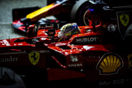 Sebastian Vettel wins pole in Singapore