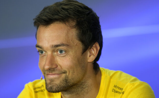 Jolyon Palmer (GBR) Renault Sport F1 Team in the FIA Press Conference. Singapore Grand Prix, Thursday 14th September 2017. Marina Bay Street Circuit, Singapore.