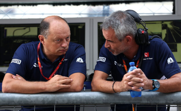 Frederic Vasseur (FRA) Managing Director & CEO of Sauber Motorsport AG, Team Principal of the Sauber F1 Team.Beat Zehnder (CH), Sauber F1 Team manager. Autodromo di Monza. Italian GP Friday 01/09/17