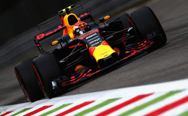 Max Verstappen Red Bull on track Monza Italian GP F1/2017