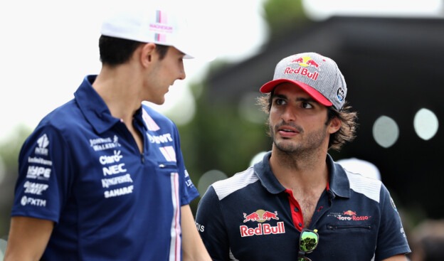 Esteban Ocon & Carlos Sainz Malaysian GP F1/2017