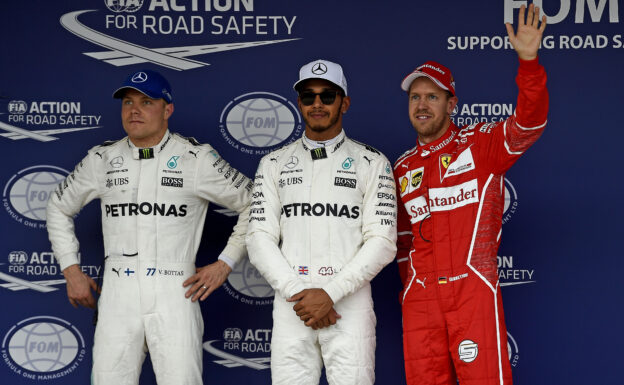 Lewis Hamilton, Valtteri Bottas & Sebastian Vettel Japanese GP F1/2017