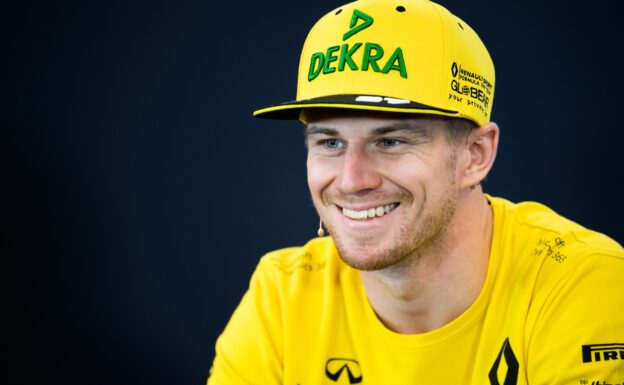 Nico Hulkenberg (GER) Renault Sport F1 Team in the FIA Press Conference. United States Grand Prix, Thursday 19th October 2017. Circuit of the Americas, Austin, Texas, USA.