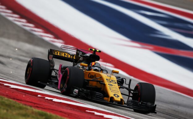 Carlos Sainz Jr (ESP) Renault Sport F1 Team RS17. United States Grand Prix 2017. Circuit of the Americas, Austin, Texas, USA.