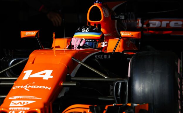 Circuit of the Americas, Austin, Texas, United States of America 2017. Fernando Alonso, McLaren MCL32 Honda.