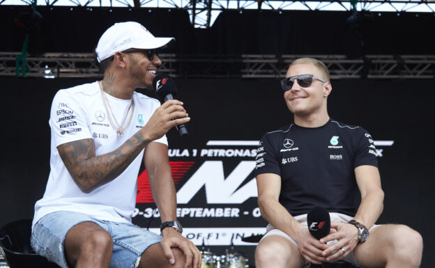 Formula One - Mercedes-AMG Petronas Motorsport, Malaysian GP 2017. Lewis Hamilton, Valtteri Bottas