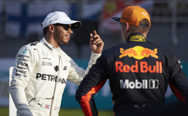 Formula One - Mercedes-AMG Petronas Motorsport, Malaysian GP 2017. Lewis Hamilton & Max Verstappen.