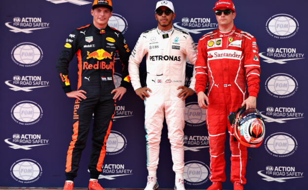 Lewis Hamilton, Max Verstappen & Kimi Raikkonen Malaysian GP F1/2017