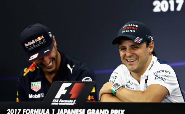 Daniel Ricciardo & Felipe Massa Williams Japanese GP F1 2017