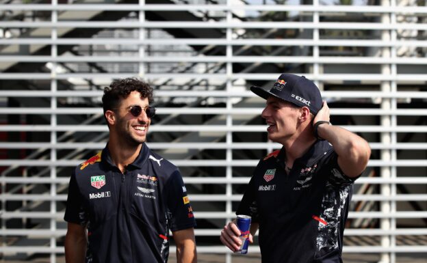 Daniel Ricciardo & Max Verstappen Red Bull Mexico GP F1/2017