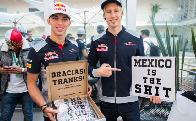 Pierre Gasly & Brendon Hartley Toro Rosso Mexico GP F1/2017