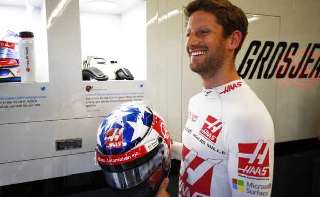 Romain Grosjean Haas Circuit of the Americas, Austin, Texas, United States of America. Friday 20 October 2017.