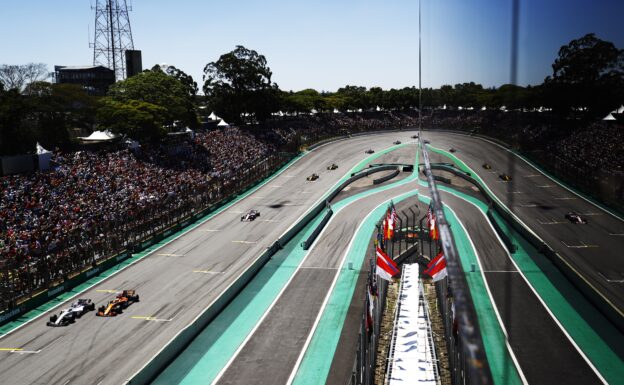 Cars on track Interlagos, Sao Paulo, Brazil. Sunday 12 November 2017.