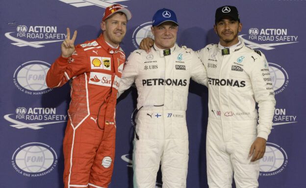 Qualification Valtteri Bottas, Sebastian Vettel & Lewis Hamilton GP ABU DHABI F1/2017