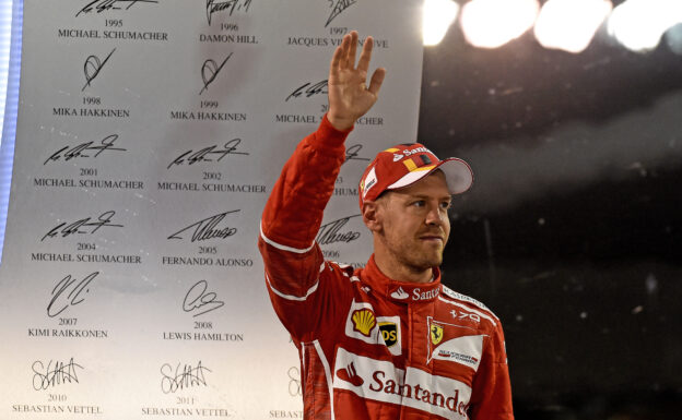 Sebastian Vettel Ferrari 3th place GP ABU DHABI F1/2017