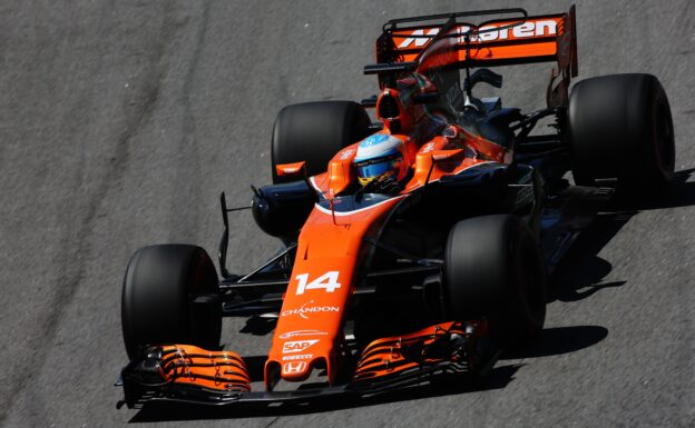 Interlagos, Sao Paulo, Brazil 2017. Fernando Alonso, McLaren MCL32 Honda.