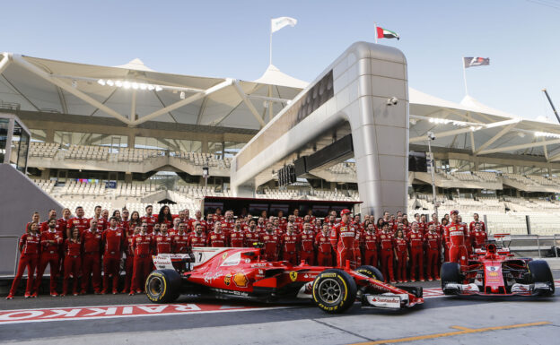 Ferrari Team Yas Marina Circuit, Abu Dhabi, United Arab Emirates. Thursday 23 November 2017.