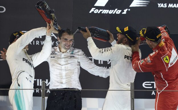 Formula One - Mercedes-AMG Petronas Motorsport, Abu Dhabi GP 2017. Lewis Hamilton, Valtteri Bottas