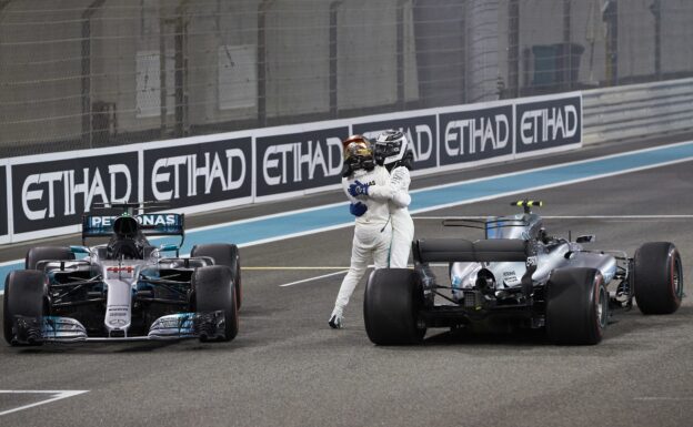 Formula One - Mercedes-AMG Petronas Motorsport, Abu Dhabi GP 2017. Lewis Hamilton, Valtteri Bottas