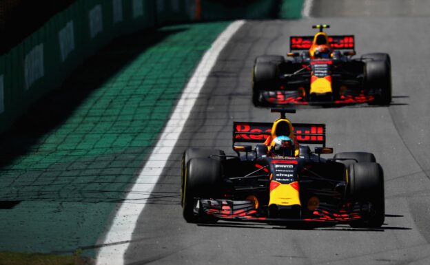 Daniel Ricciardo & Max Verstappen Red Bull Brazilian GP F1/2017