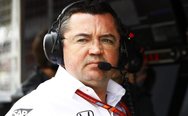 Interlagos, Sao Paulo, Brazil. Saturday 11 November 2017. Eric Boullier, Racing Director, McLaren.